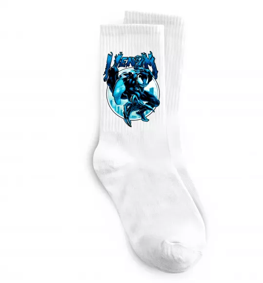 Шкарпетки Venom Marvel comics Білий фото