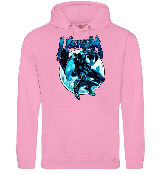Чоловіча толстовка (худі) Venom Marvel comics Рожевий фото