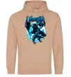 Мужская толстовка (худи) Venom Marvel comics Песочный фото