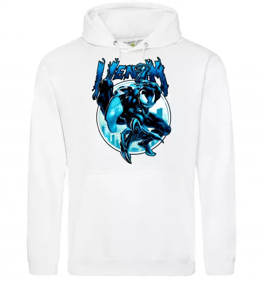 Женская толстовка (худи) Venom Marvel comics Белый фото