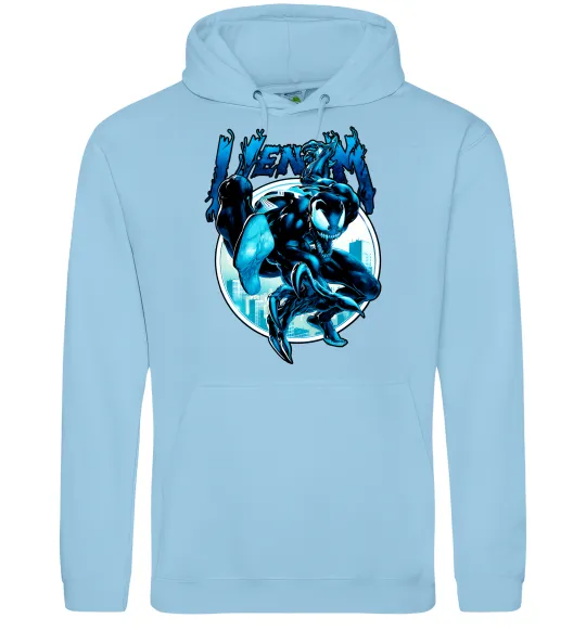 Жіноча толстовка (худі) Venom Marvel comics Блакитний фото