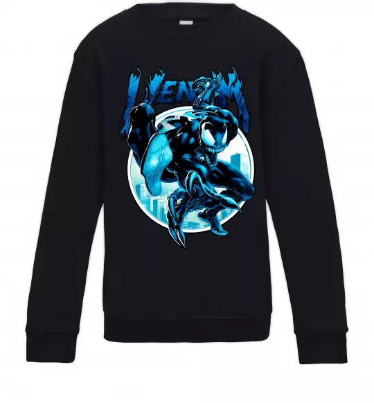 Детский Свитшот Venom Marvel comics Черный фото