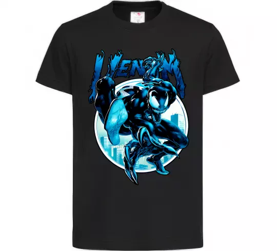 Детская футболка Venom Marvel comics Черный фото