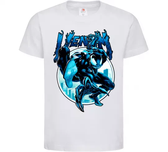 Детская футболка Venom Marvel comics Белый фото