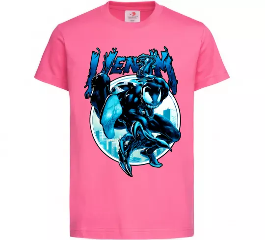 Детская футболка Venom Marvel comics Ярко-розовый фото