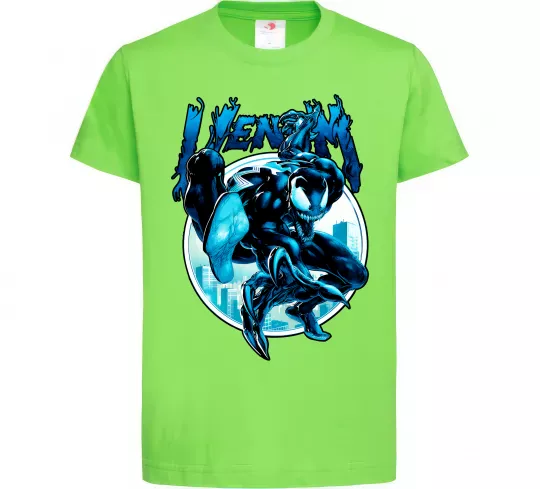 Детская футболка Venom Marvel comics Лаймовый фото