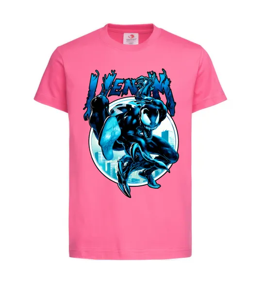 Детская футболка Venom Marvel comics Ярко-розовый фото
