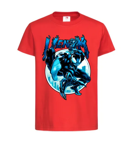 Детская футболка Venom Marvel comics Красный фото