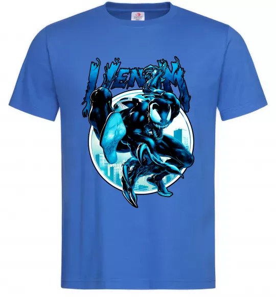 Мужская футболка Venom Marvel comics Ярко-синий фото