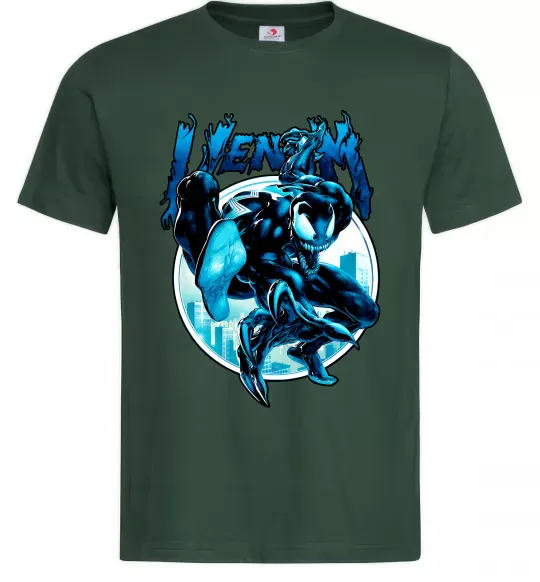 Мужская футболка Venom Marvel comics Темно-зеленый фото