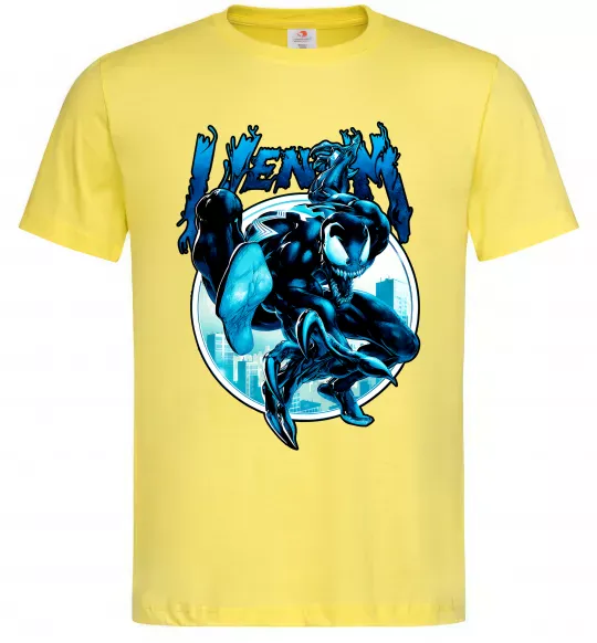 Мужская футболка Venom Marvel comics Лимонный фото