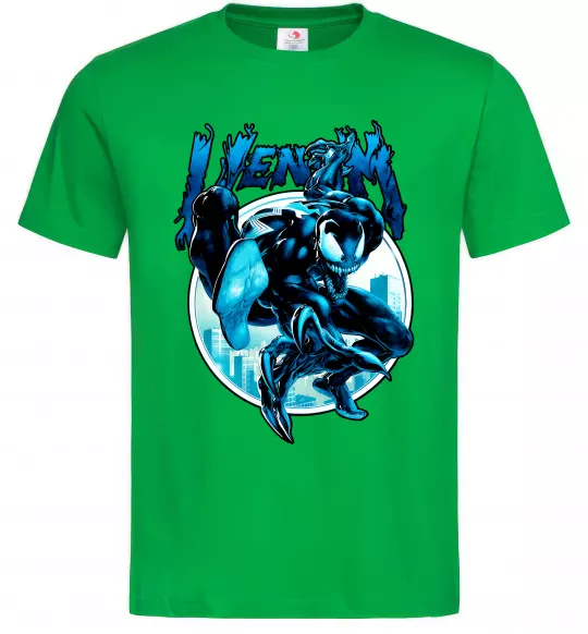 Мужская футболка Venom Marvel comics Зеленый фото
