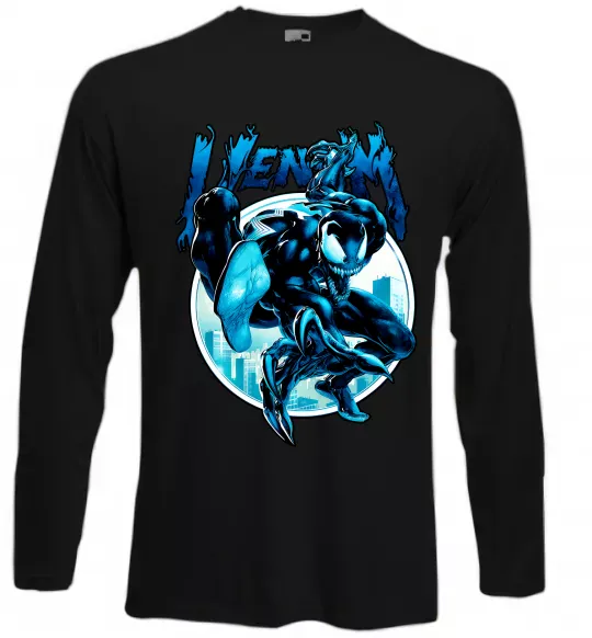 Лонгслив Venom Marvel comics Черный фото