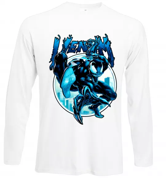 Лонгслив Venom Marvel comics Белый фото