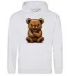 Жіноча толстовка (худі) Ведмідь злий Сірий меланж фото