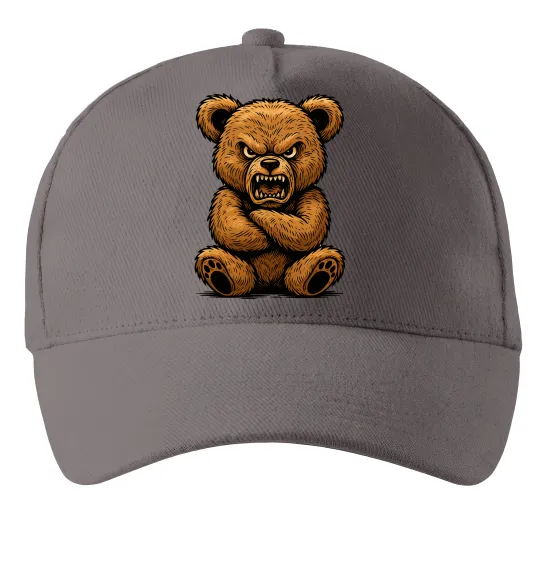 Кепка Ведмідь злий Серый фото