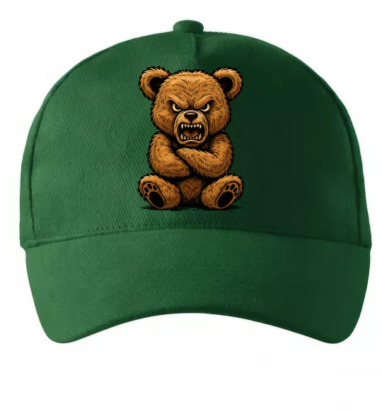 Кепка Ведмідь злий Темно-зелений фото