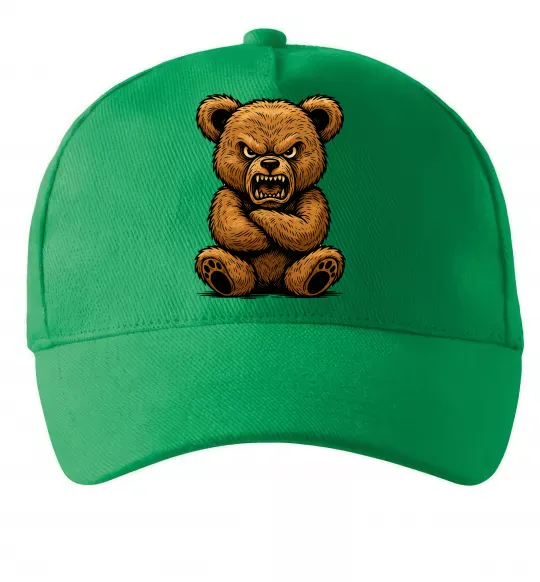 Кепка Ведмідь злий Зелений фото