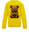 Детский Свитшот Ведмідь злий Солнечно желтый фото