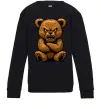 Детский Свитшот Ведмідь злий Черный фото