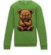 Детский Свитшот Ведмідь злий Лаймовый фото