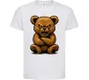 Дитяча футболка Ведмідь злий Білий фото