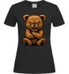 Женская футболка Ведмідь злий Черный фото