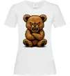 Женская футболка Ведмідь злий Белый фото