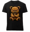 Чоловіча преміум футболка Ведмідь злий Чорний фото