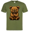 Мужская футболка Ведмідь злий Оливковый Мужская футболка Ведмідь злий Оливковый фото
