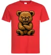 Мужская футболка Ведмідь злий Красный Мужская футболка Ведмідь злий Красный фото
