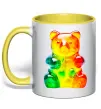 Чашка с цветной ручкой Gummy bear Солнечно желтый Чашка с цветной ручкой Gummy bear Солнечно желтый фото