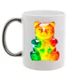 Чашка с цветной ручкой Gummy bear Серебро Чашка с цветной ручкой Gummy bear Серебро фото