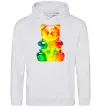 Мужская толстовка (худи) Gummy bear Серый меланж фото