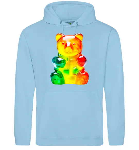 Чоловіча толстовка (худі) Gummy bear Блакитний фото