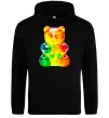 Женская толстовка (худи) Gummy bear Черный фото