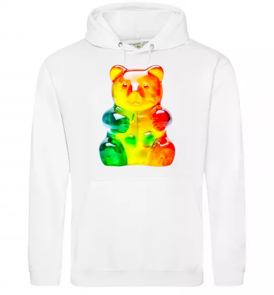 Женская толстовка (худи) Gummy bear Белый фото