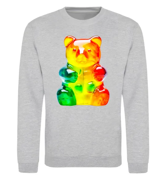 Свитшот Gummy bear Серый меланж фото