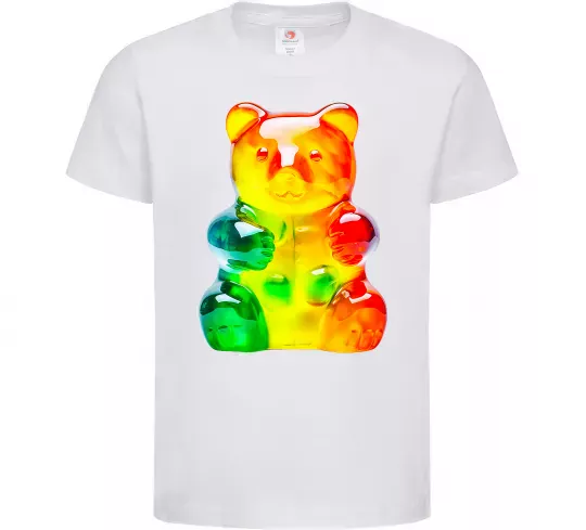 Дитяча футболка Gummy bear Білий фото