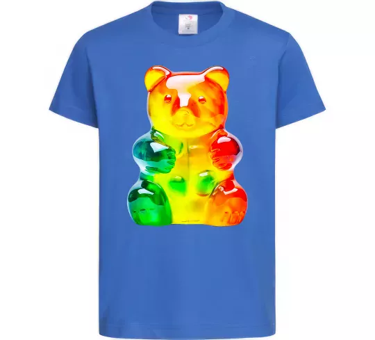 Дитяча футболка Gummy bear Яскраво-синій фото