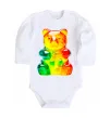 Детский боди Gummy bear Белый фото