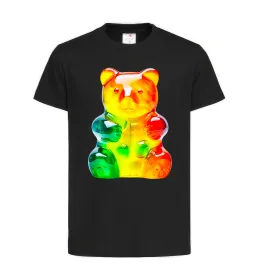 Детская футболка Gummy bear Черный фото