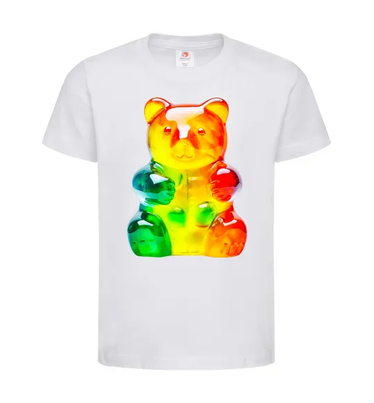 Детская футболка Gummy bear Белый фото