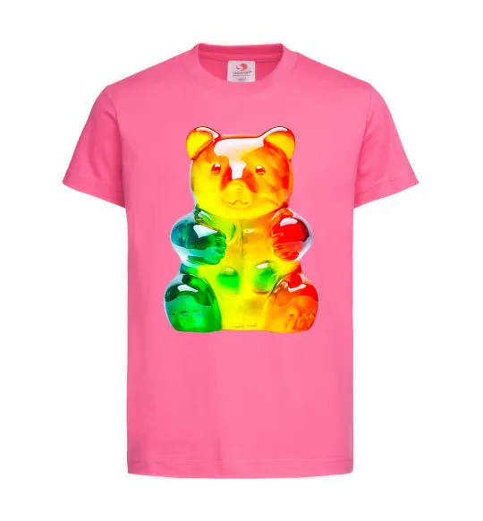 Детская футболка Gummy bear Ярко-розовый фото