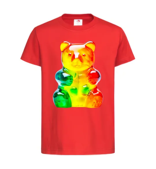 Детская футболка Gummy bear Красный фото