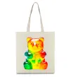 Эко-сумка Gummy bear Бежевый фото