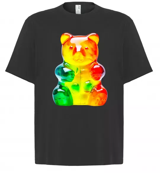 Футболка Оверсайз Gummy bear Черный фото