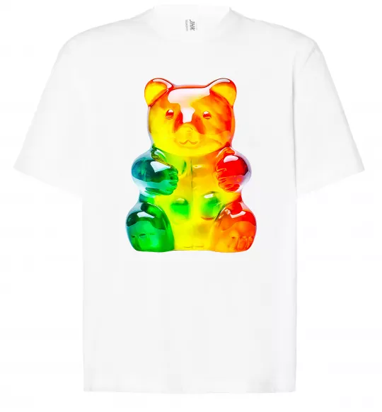 Футболка Оверсайз Gummy bear Белый фото