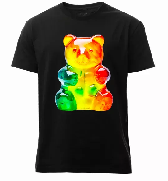 Чоловіча преміум футболка Gummy bear Чорний фото