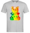 Мужская футболка Gummy bear Серый фото